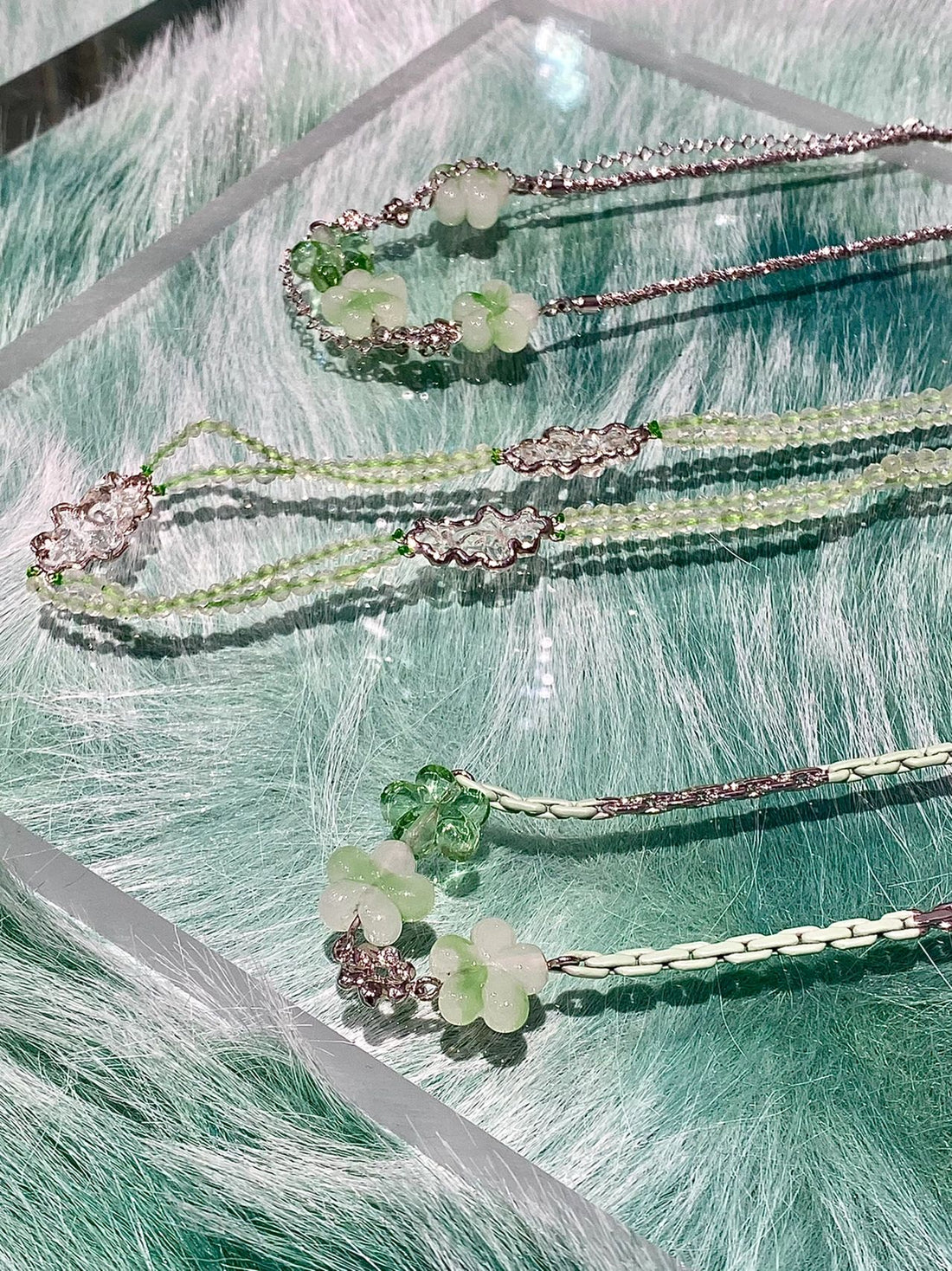 A Vibrant Fusion of Colored Zirconium and Prehnite