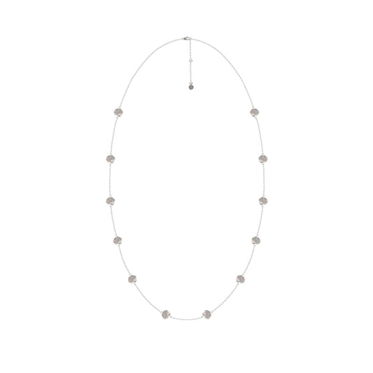 OINICIO Grayling Sandblasted Pure Silver Small Fish Scale Pendant Necklace