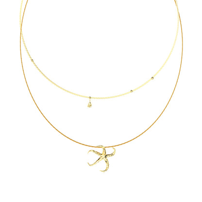 OINICIO x SULTRY VIRGIN  Starfish Double Layer Necklace