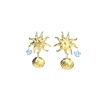 OINICIO x SULTRY VIRGIN Shell earrings