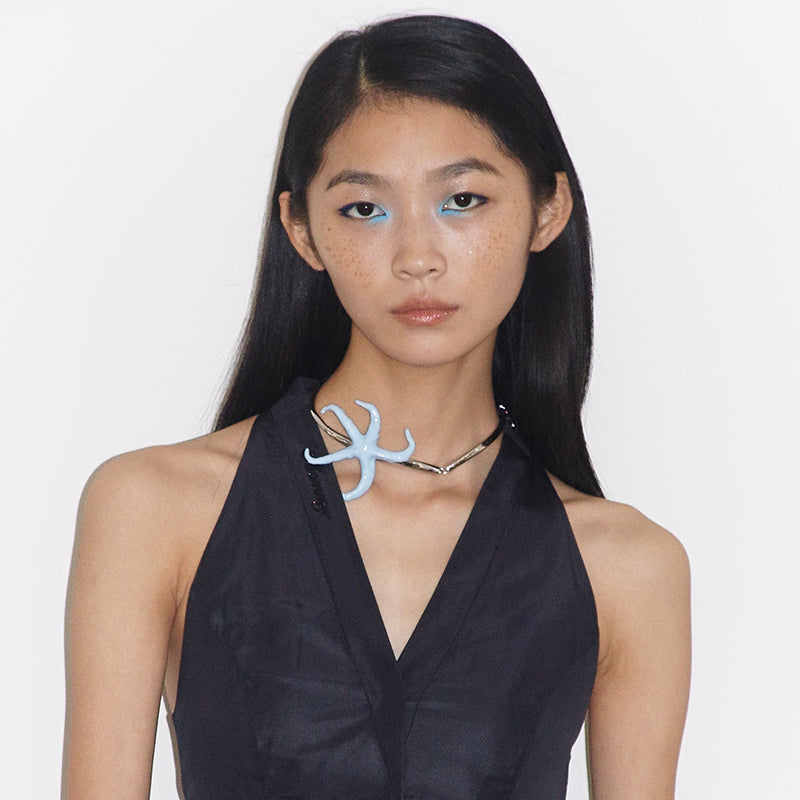 OINICIO x SULTRY VIRGIN Blue starfish necklace