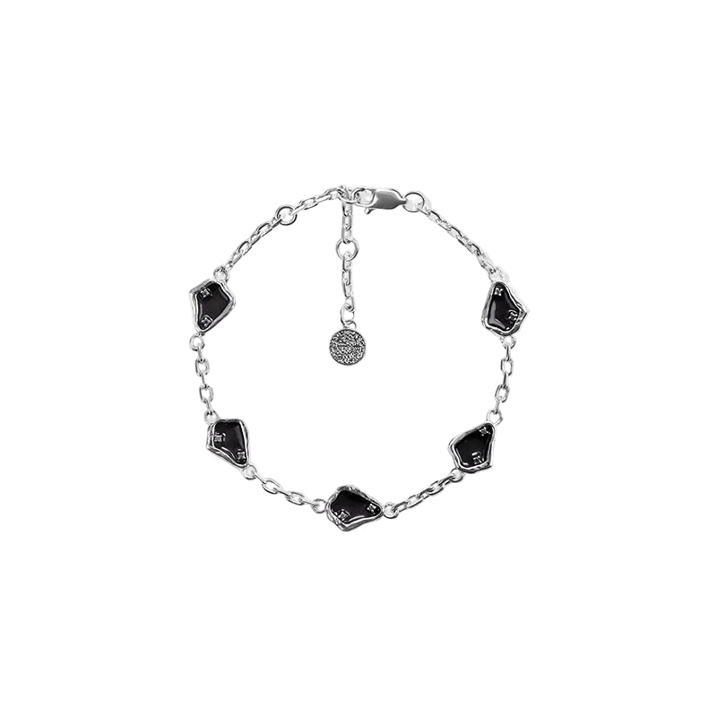 OINICIO Sediment Irregular Black Resin Bracelet
