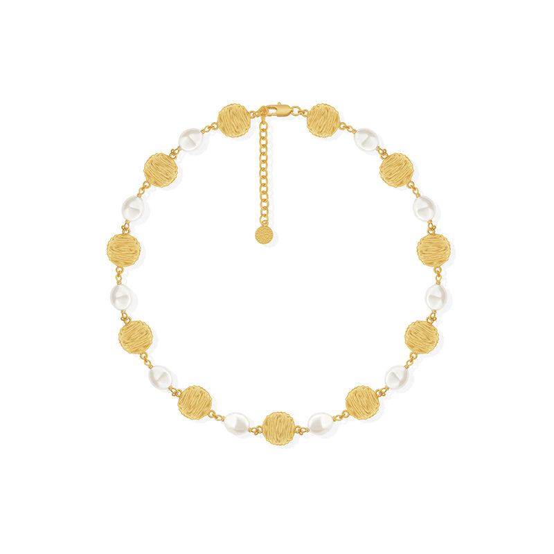 OINICIO NanKe Gold Lace Fish Scale Necklace