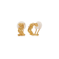 OINICIO NanKe Gold Lace Blossom Clip-On Earrings