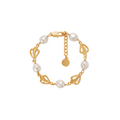 OINICIO NanKe Gold Wave Splice Pearl Bracelet