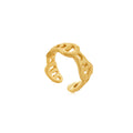 OINICIO NanKe Gold Fishtail Openwork Ring 15#