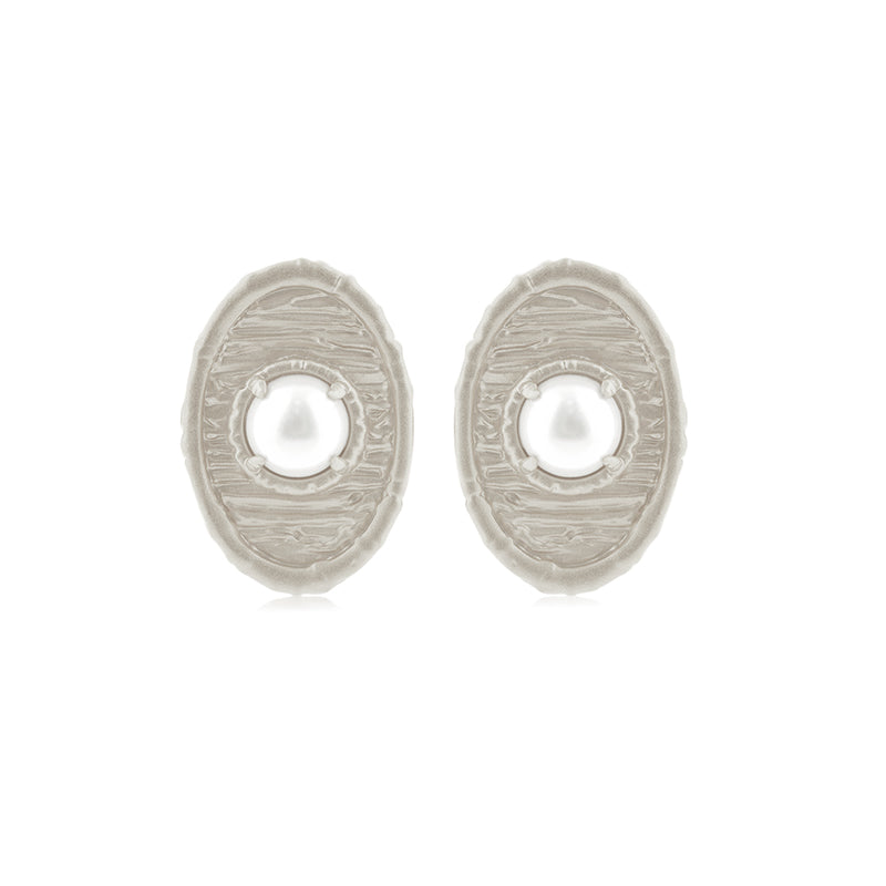 OINICIO NanKe Silver Lace Disc Earrings
