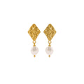 OINICIO NanKe Gold Scale Pendant Earrings
