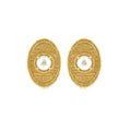 OINICIO NanKe Gold Lace Disc Earrings