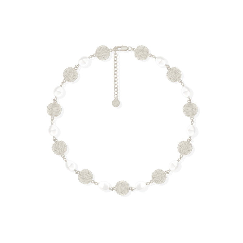 OINICIO NanKe Silver Lace Fish Scale Necklace