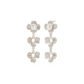 OINICIO NanKe Silver Lace Flower Pearl Earrings