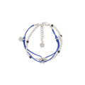 OINICIO NanKe Silver Floral Pearl Braided Bracelet