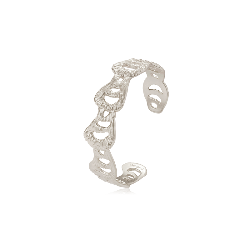 OINICIO NanKe Silver Mermaid Tail Hollow Bangle