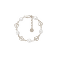 OINICIO NanKe Silver Wave Splice Pearl Bracelet