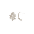 OINICIO NanKe Silver Lace Flower Stud Earrings