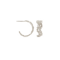 OINICIO NanKe Silver Lace Floral Stud Earrings