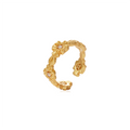 OINICIO NanKe Gold Lace Floral Ring 15#
