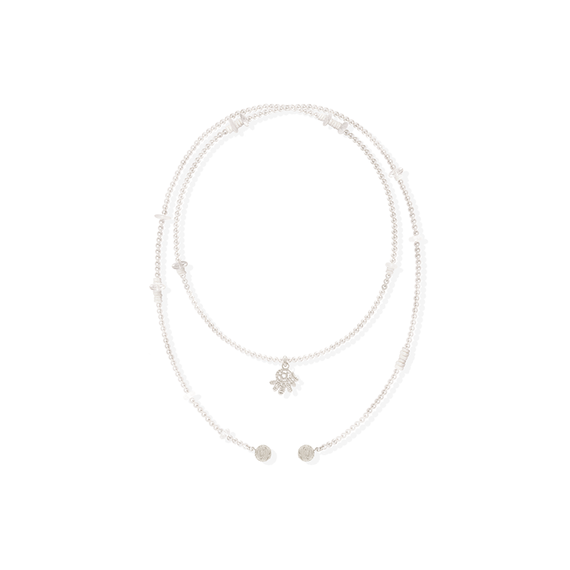 OINICIO NanKe Lace Fish Tail Pendant Sweater Necklace