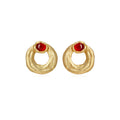 OINICIO Seed Detachable Gem Drop Hoop Earrings