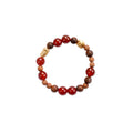 OINICIO Seed Santal Agate Sculpture Strand Bracelet