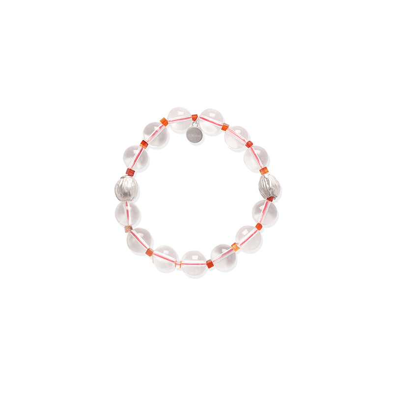 OINICIO Seed Jasmine White Crystal Beaded Bracelet