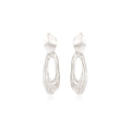 OINICIO Seed Faceted Void Interlaced Hoop Earrings