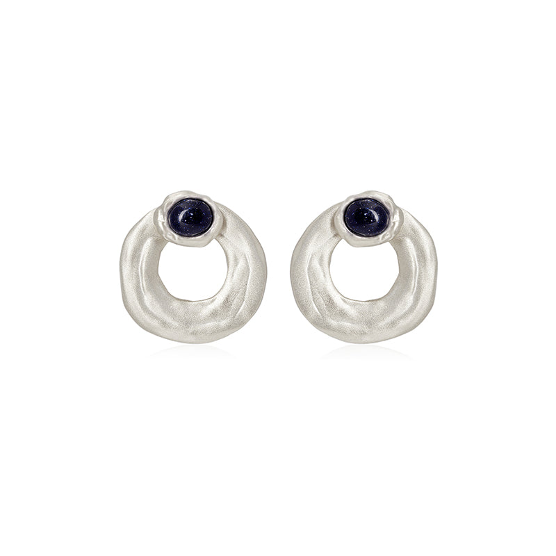 OINICIO Seed Detachable Gem Drop Hoop Earrings
