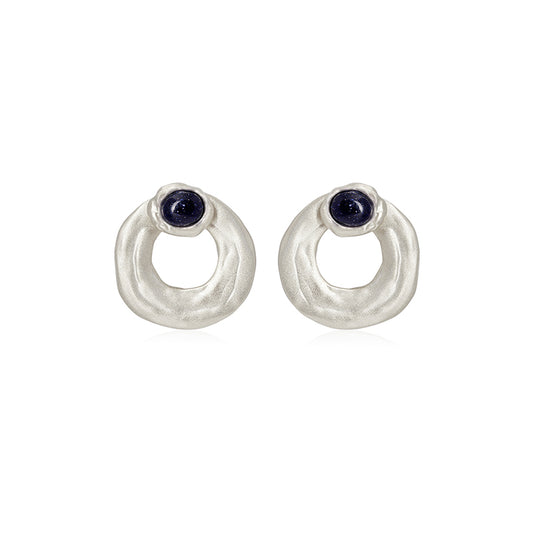 OINICIO Seed Detachable Gem Drop Hoop Earrings