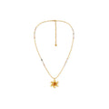 OINICIO VALURI Ocean‑Totem Moonstone Pendant Necklace, Gold‑Tone
