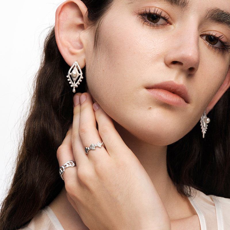 OINICIO NanKe Silver Sea Spirit Ring 15#