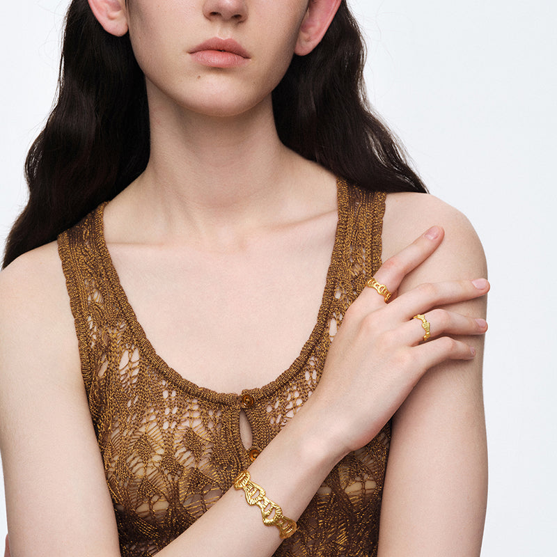 OINICIO NanKe Gold Sea Spirit Ring 15#