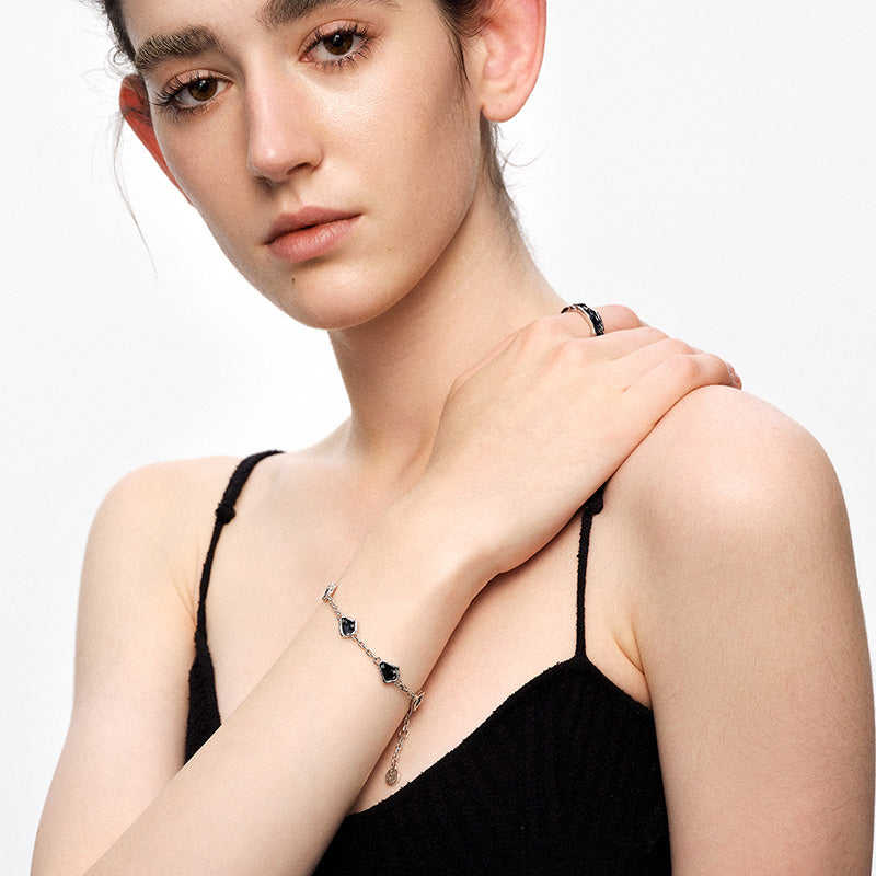 OINICIO Sediment Irregular Black Resin Bracelet