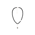 OINICIO Seed Dewdrop Black Gemstone Beaded Necklace