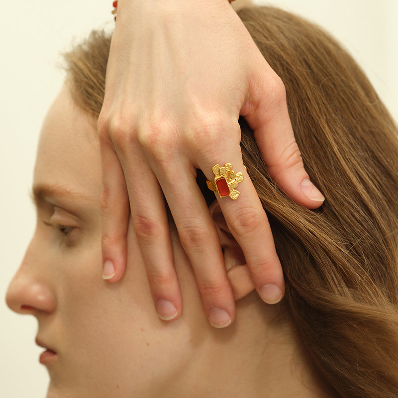 OINICIO Seed Pine Blossom Ring