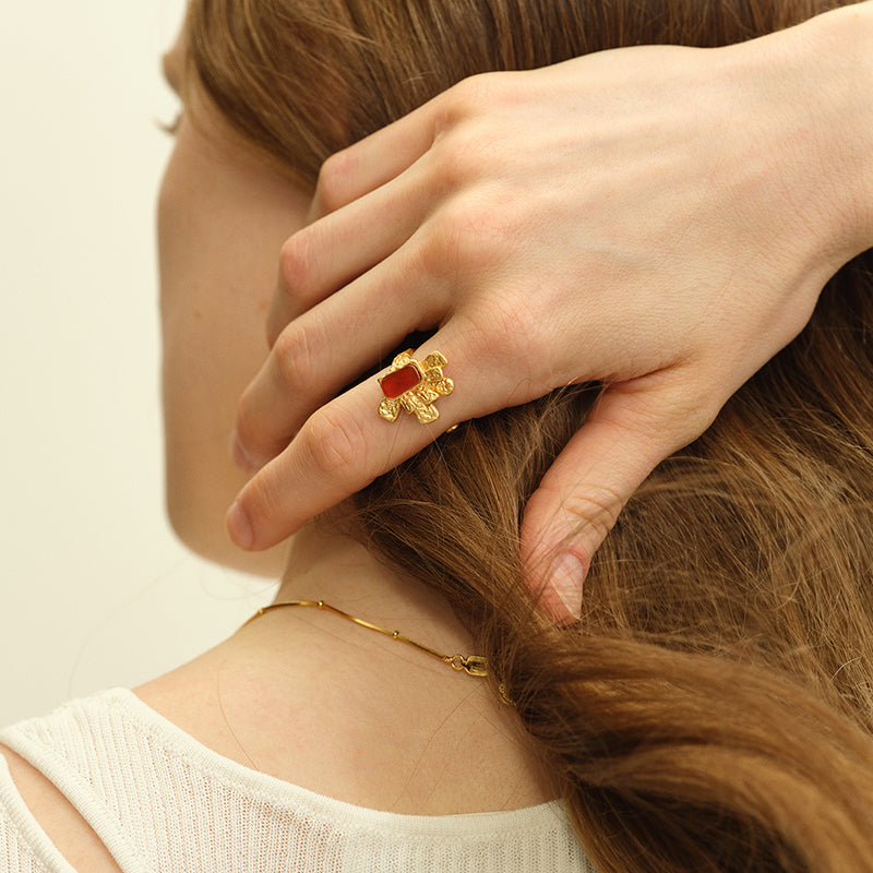 OINICIO Seed Pine Blossom Ring