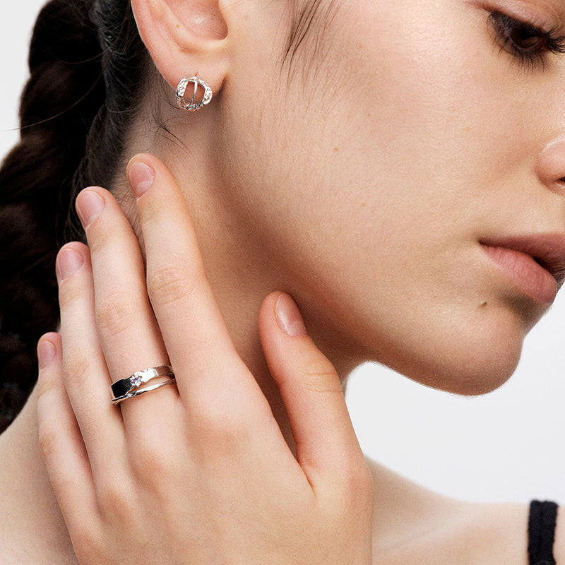 OINICIO NanKe Thorn Couple Rings 15#