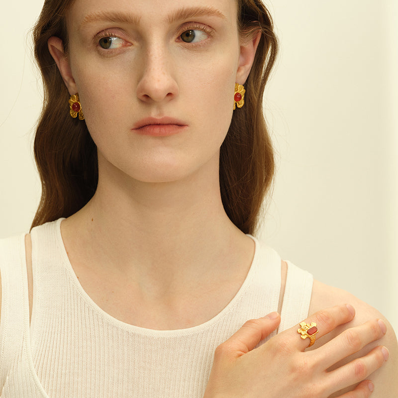 OINICIO Seed Pine Blossom Ring