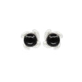 OINICIO Sunflower Black Agate Stud Earrings