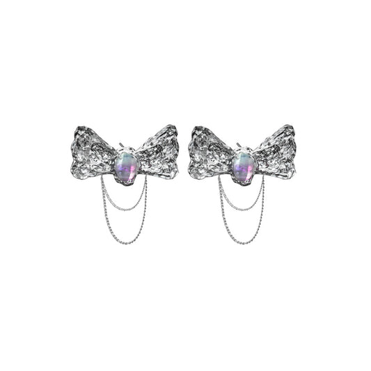 OINICIO Ambush Fluorite Bow Tassel Earrings