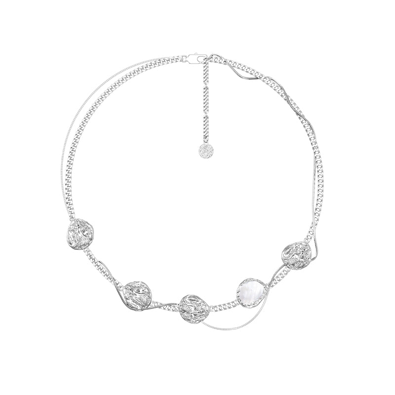 OINICIO Grayling Scale Shell Wrap Necklace