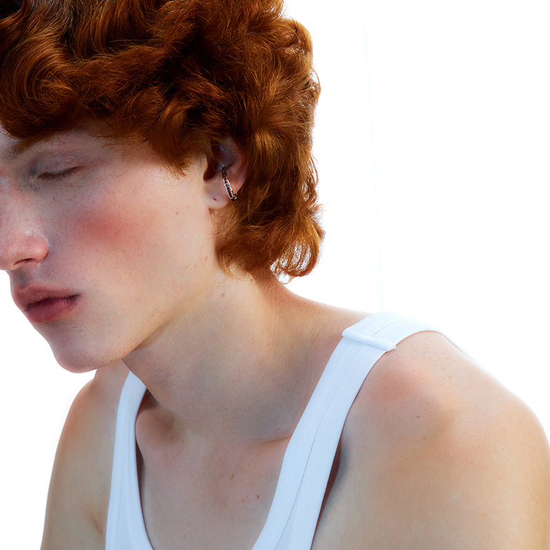 OINICIO ME Red Zircon Ear Clip & Ring