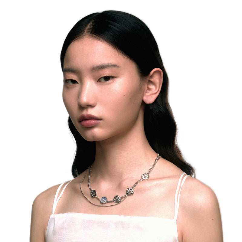 OINICIO Grayling Scale Shell Wrap Necklace