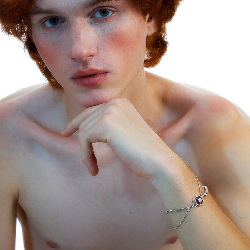 OINICIO ME Red Zircon Bracelet