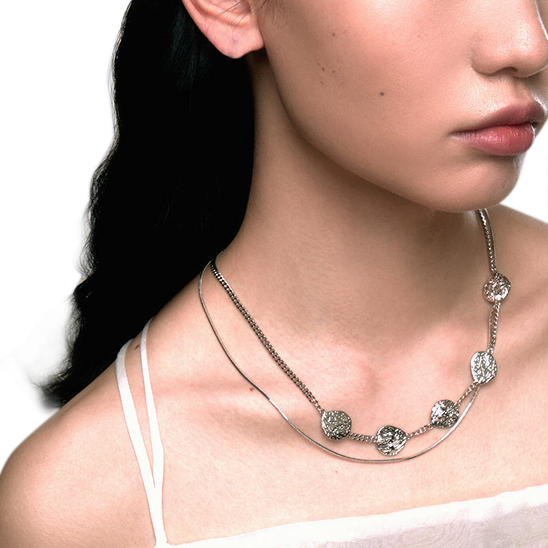 OINICIO Grayling Scale Shell Wrap Necklace