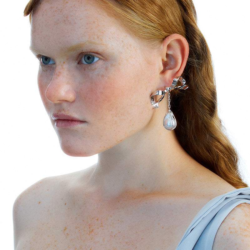 OINICIO Nanke Bow Baroque Pearl Earrings